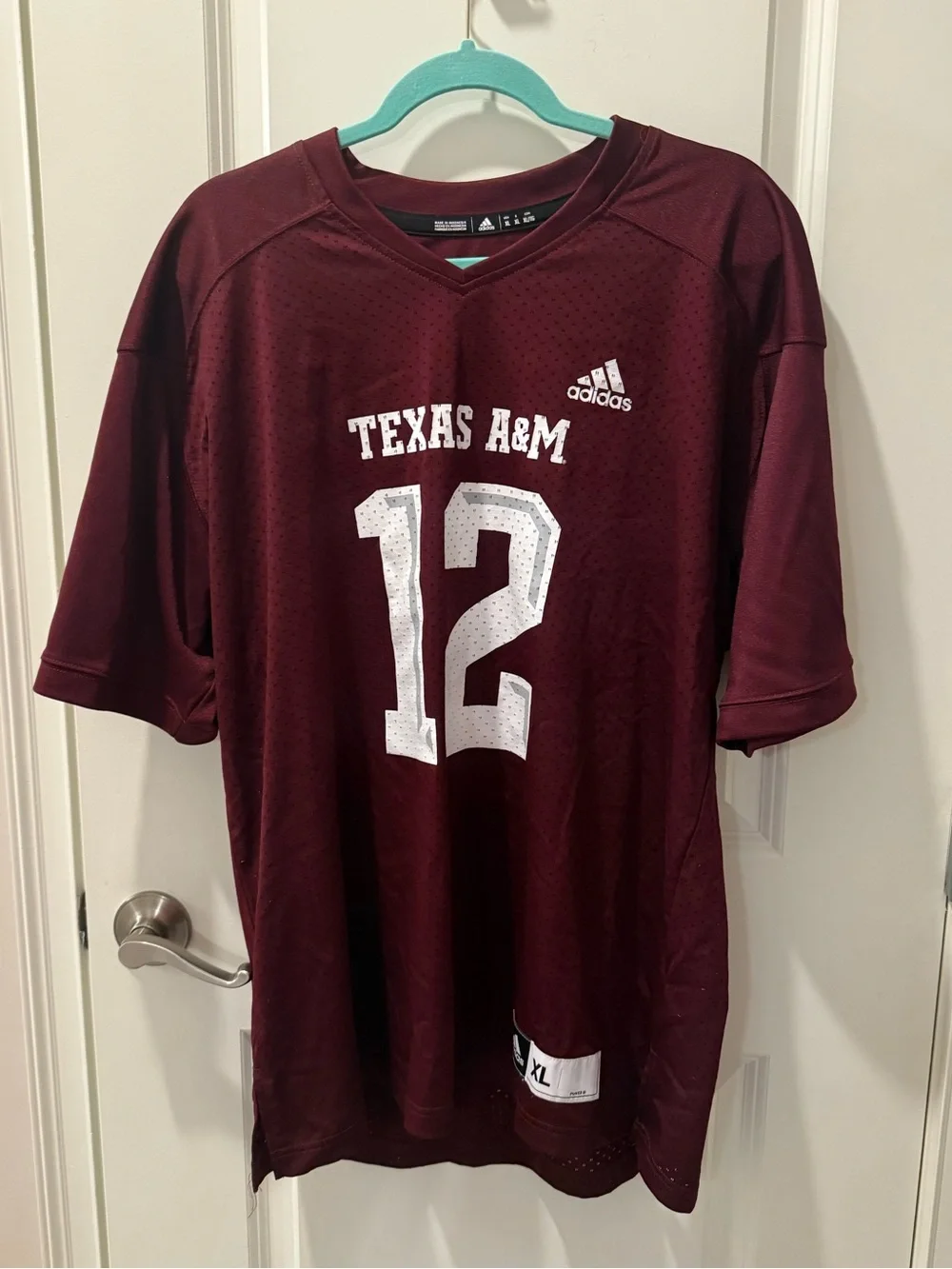 Adidas Texas A&M Football Jersey - Men's XL #12